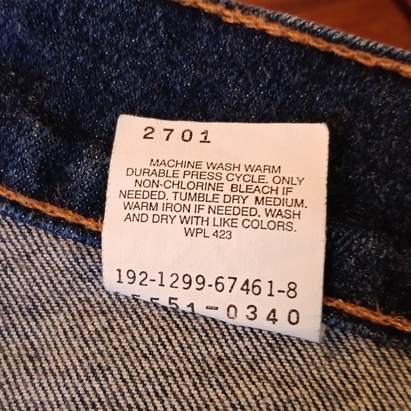 Vintage 1990s Levis 550 relaxes fit tapered leg 12 - Picture 4 of 5